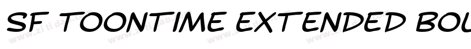 SF Toontime Extended Bold Italic字体转换